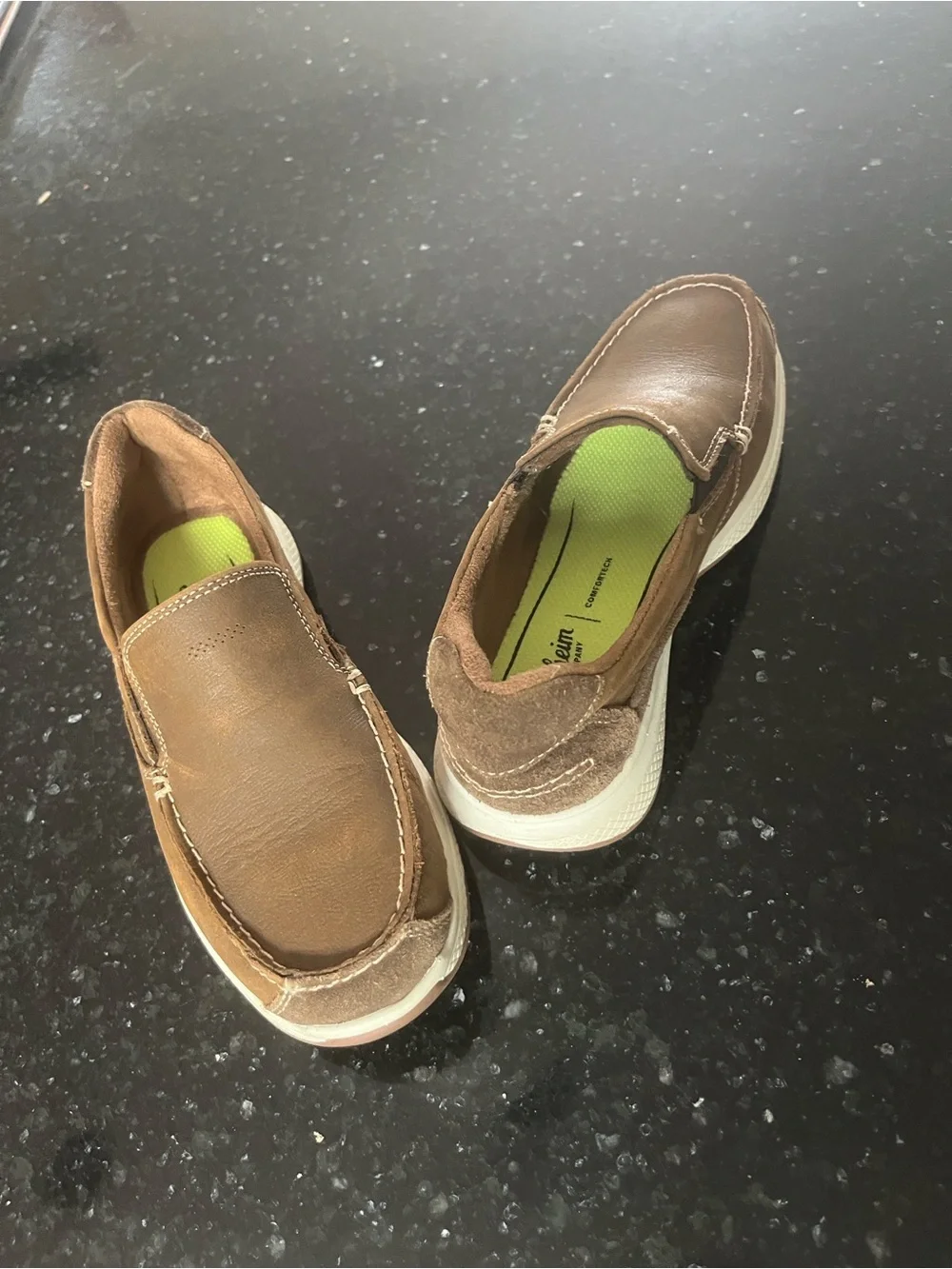 Florsheim Brown Leather Slip-On Moccasin Kids Dress Shoes